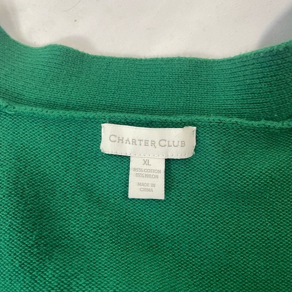 Retro Emerald Green Sweater with gold Clasp - Picture 5 of 5